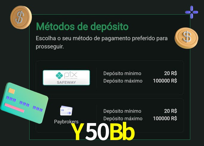 O cassino Y50Bb oferece uma grande variedade de métodos de pagamento